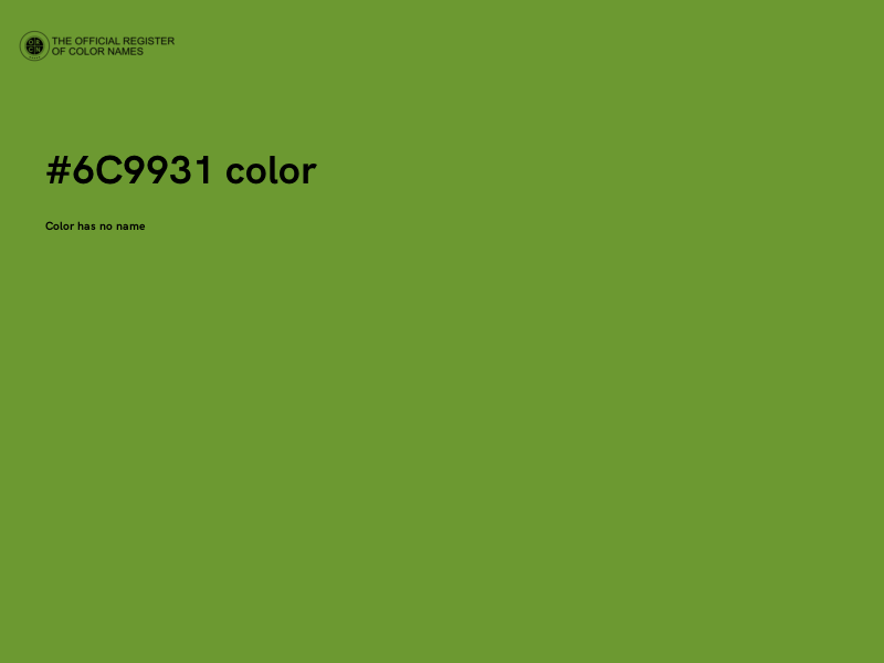#6C9931 color image