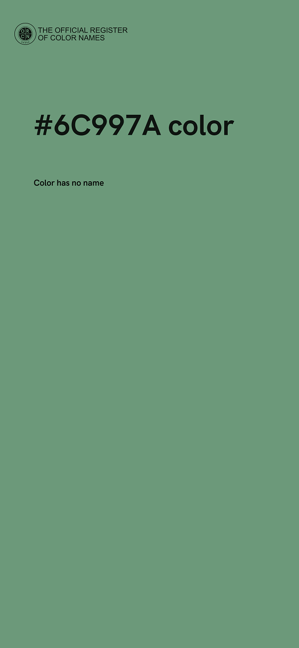 #6C997A color image