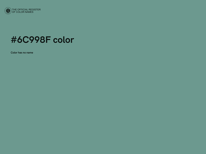 #6C998F color image