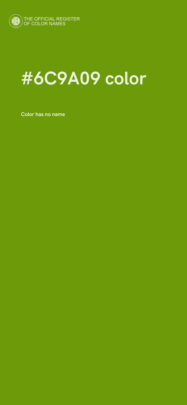 #6C9A09 color image