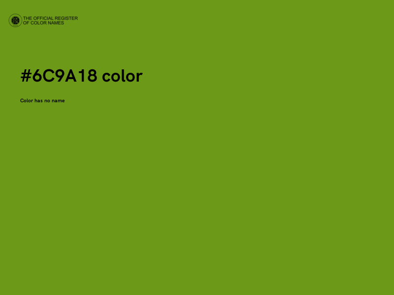 #6C9A18 color image