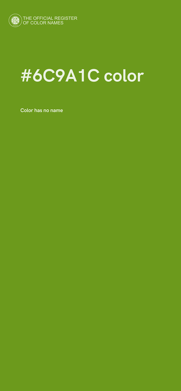 #6C9A1C color image