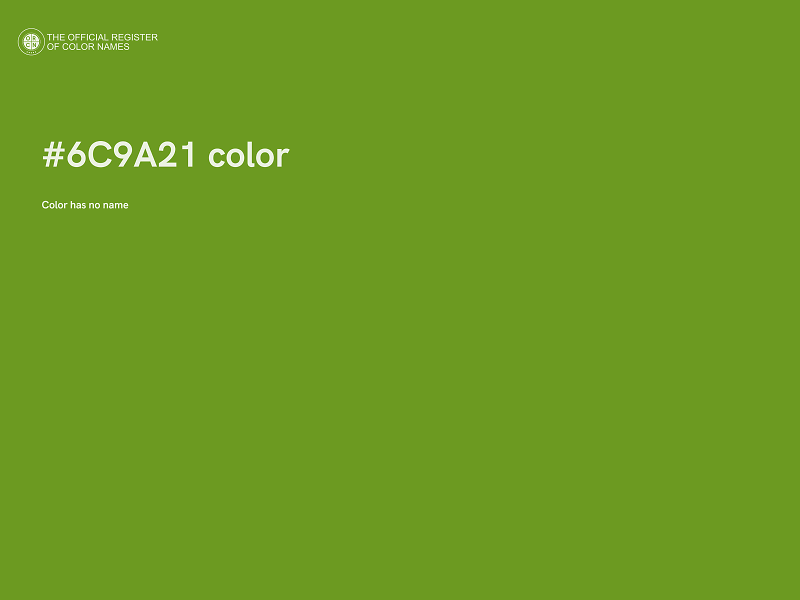 #6C9A21 color image