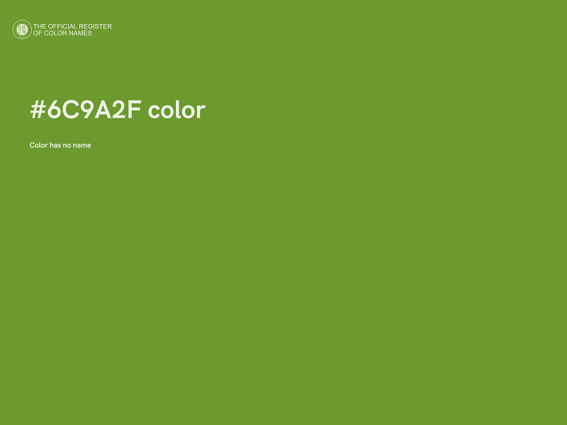 #6C9A2F color image