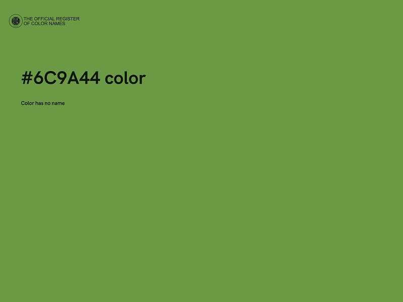 #6C9A44 color image