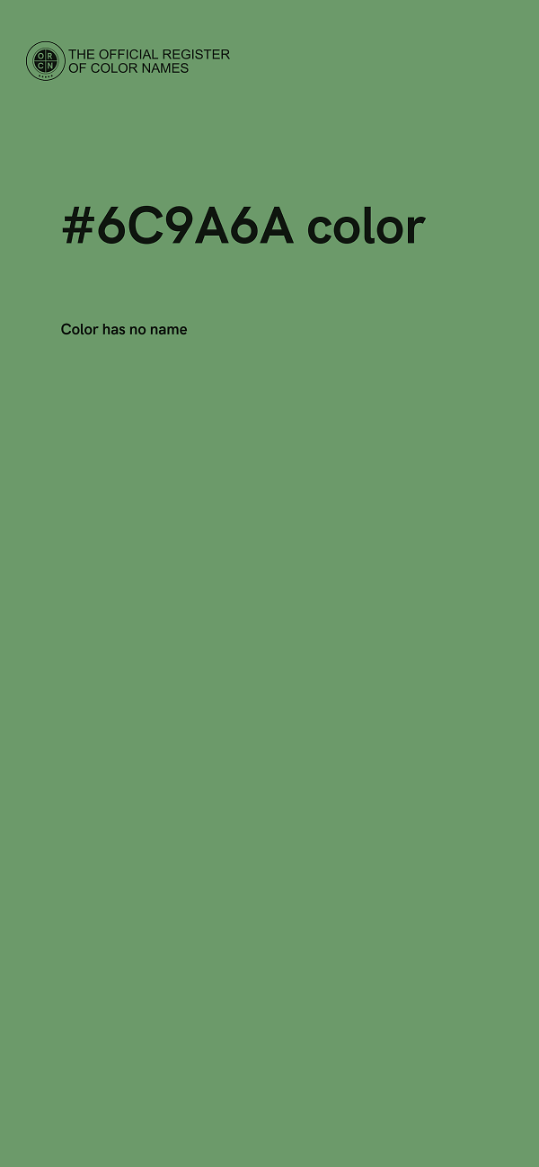 #6C9A6A color image
