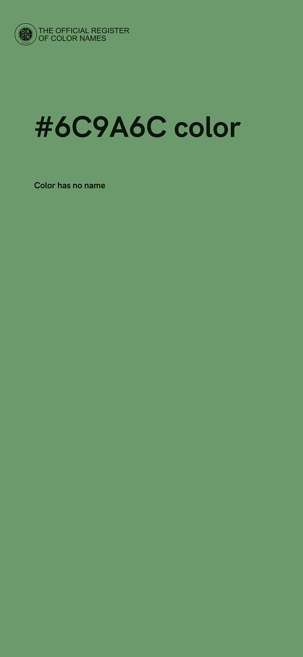 #6C9A6C color image