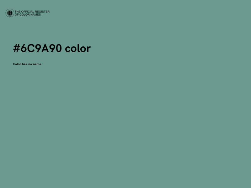 #6C9A90 color image