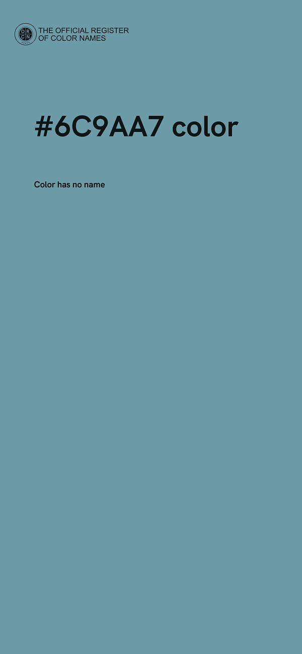 #6C9AA7 color image