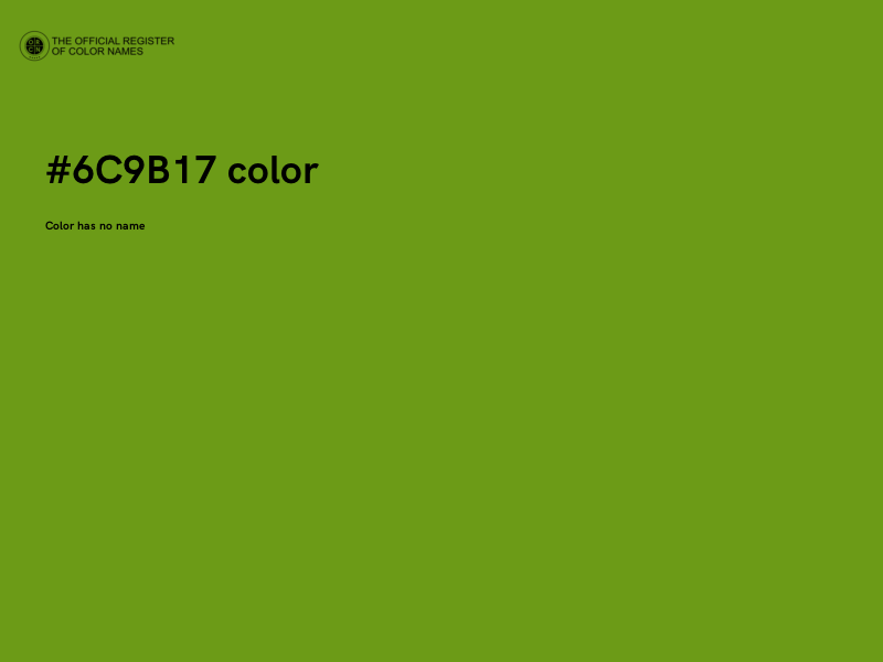 #6C9B17 color image