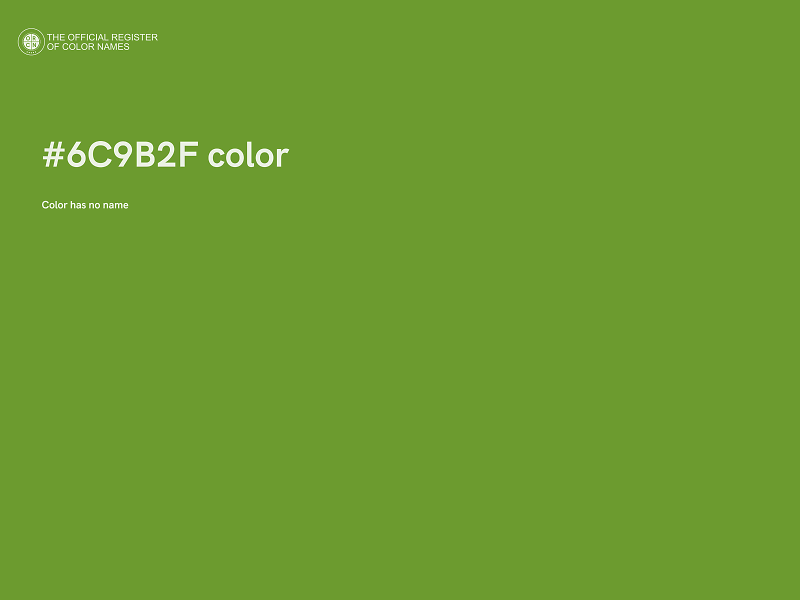 #6C9B2F color image