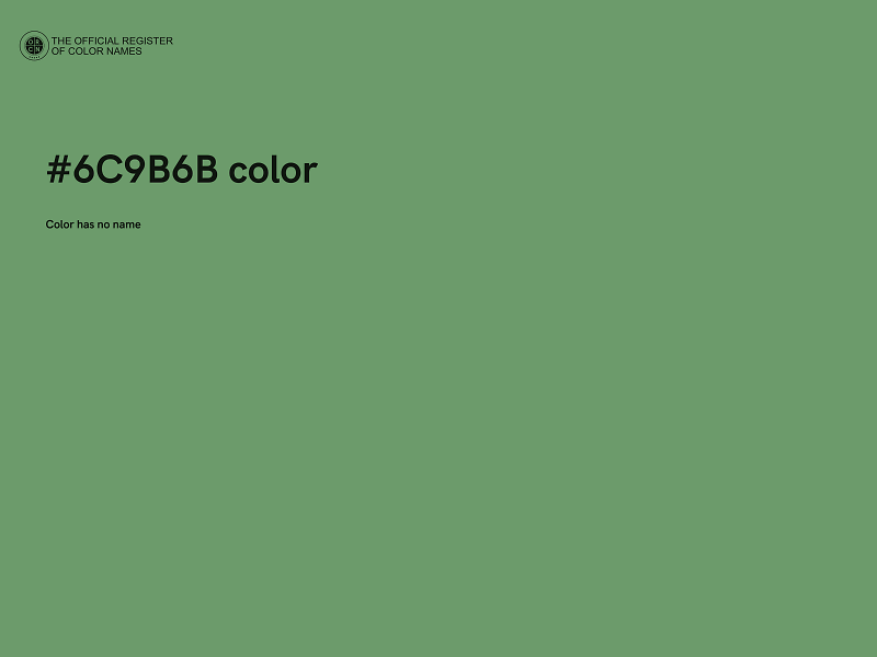 #6C9B6B color image