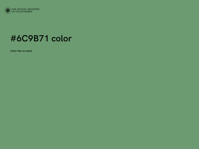 #6C9B71 color image