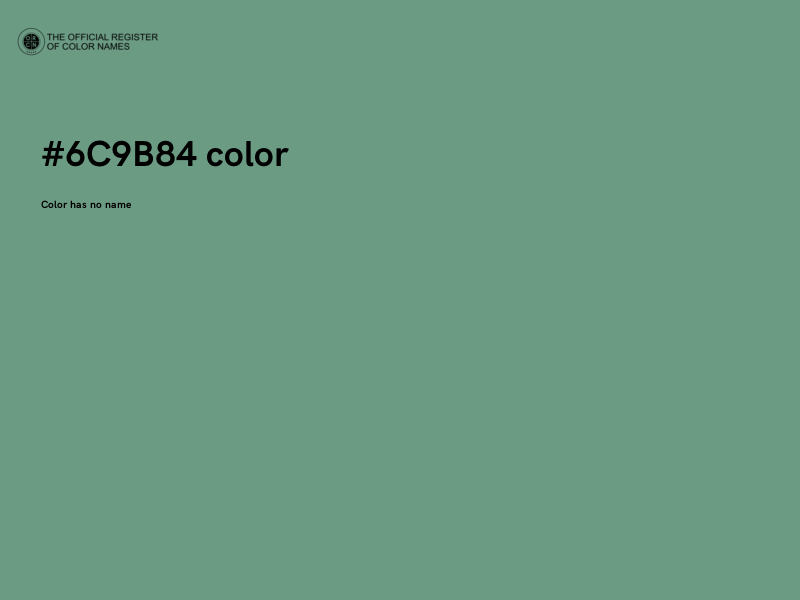 #6C9B84 color image