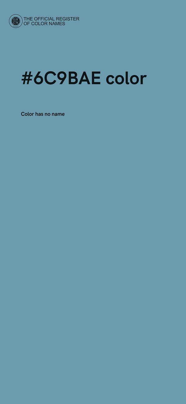 #6C9BAE color image
