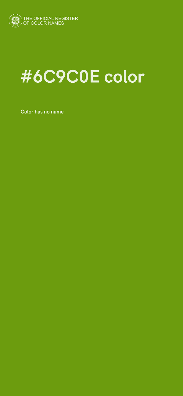 #6C9C0E color image