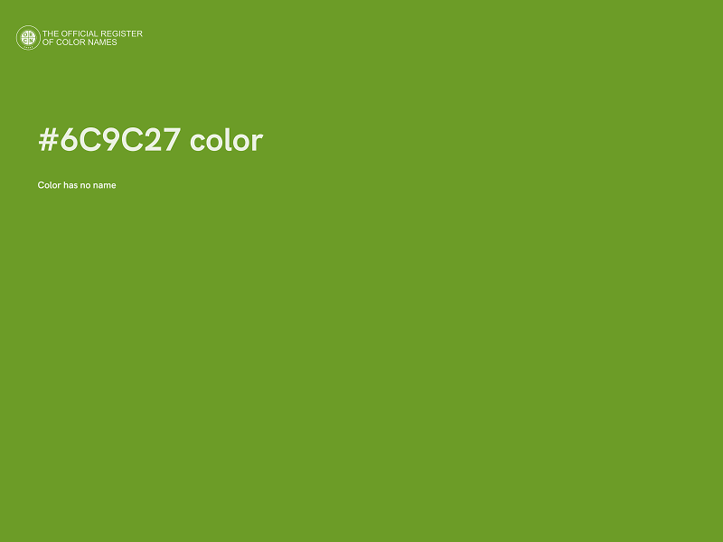 #6C9C27 color image