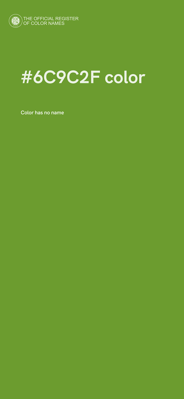 #6C9C2F color image