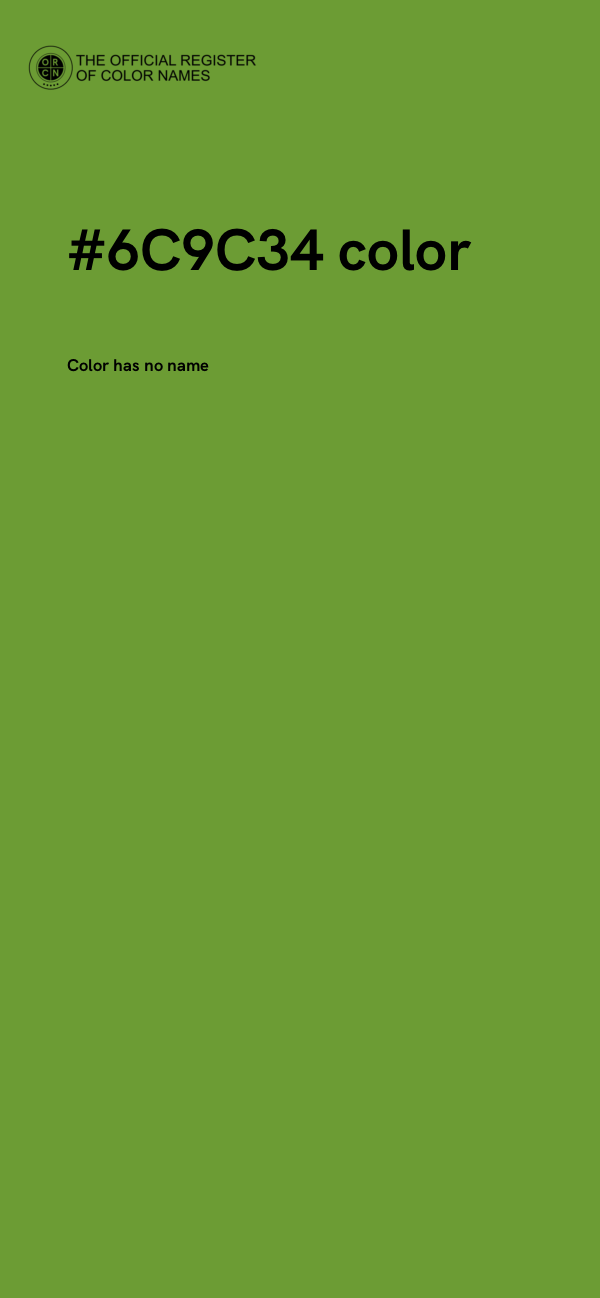 #6C9C34 color image