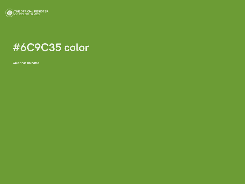 #6C9C35 color image