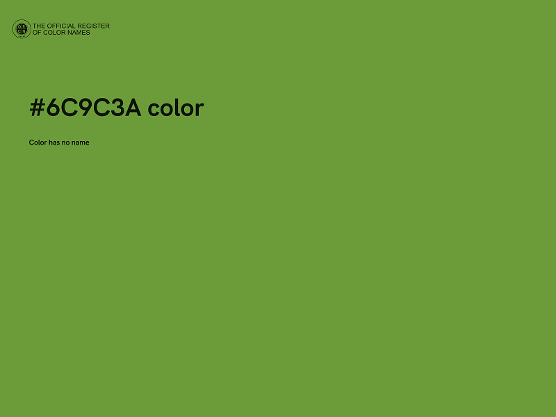 #6C9C3A color image