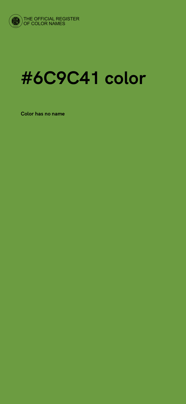 #6C9C41 color image