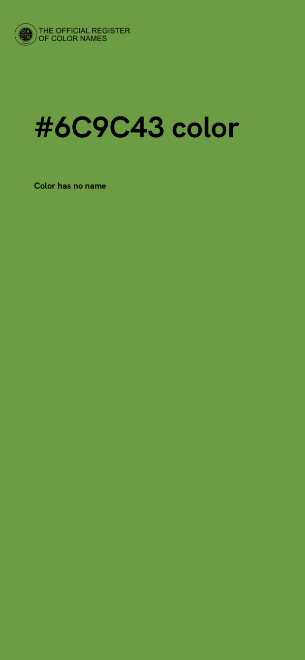#6C9C43 color image