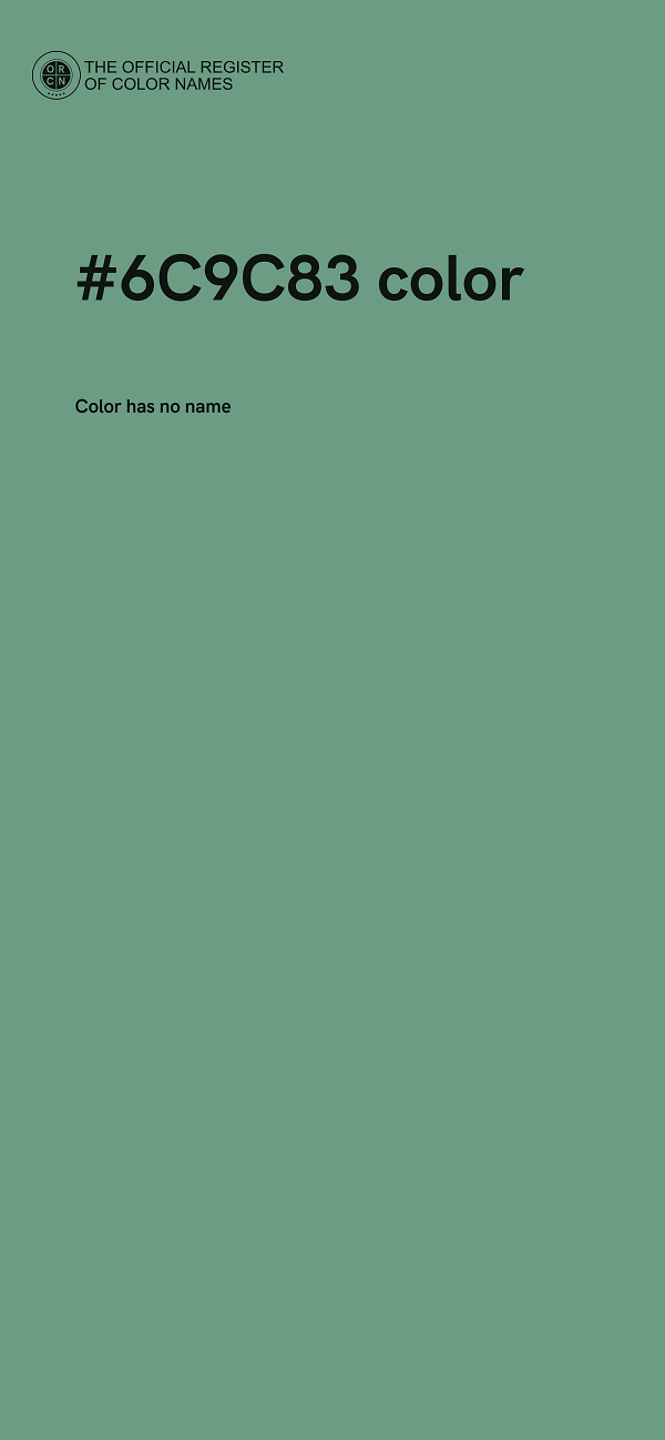 #6C9C83 color image