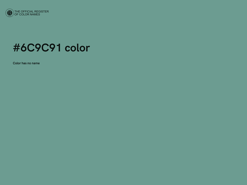 #6C9C91 color image