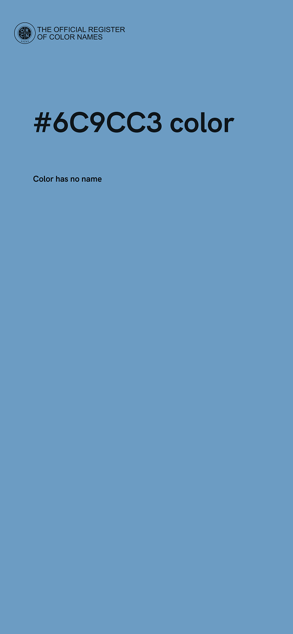 #6C9CC3 color image
