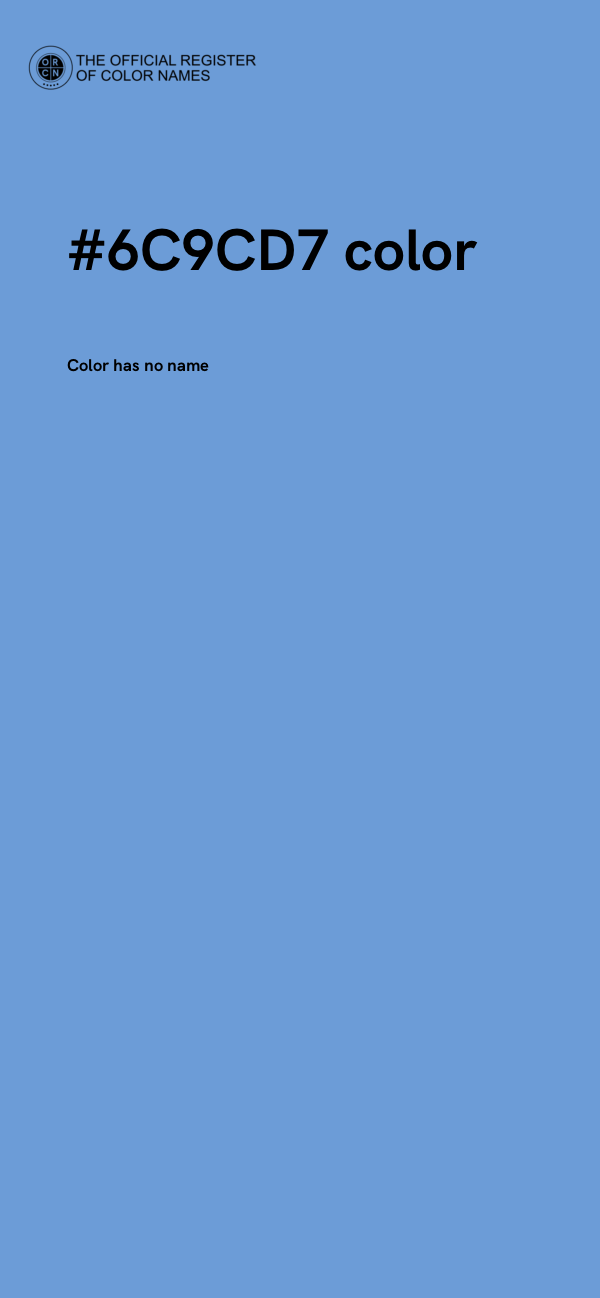 #6C9CD7 color image