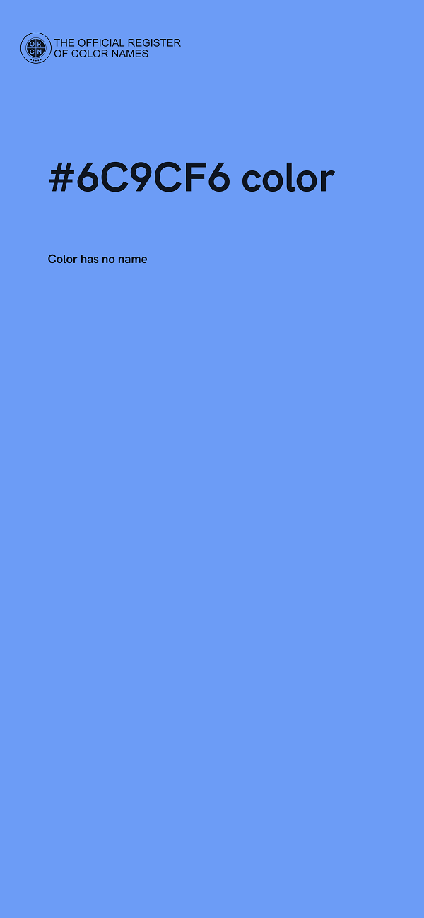 #6C9CF6 color image