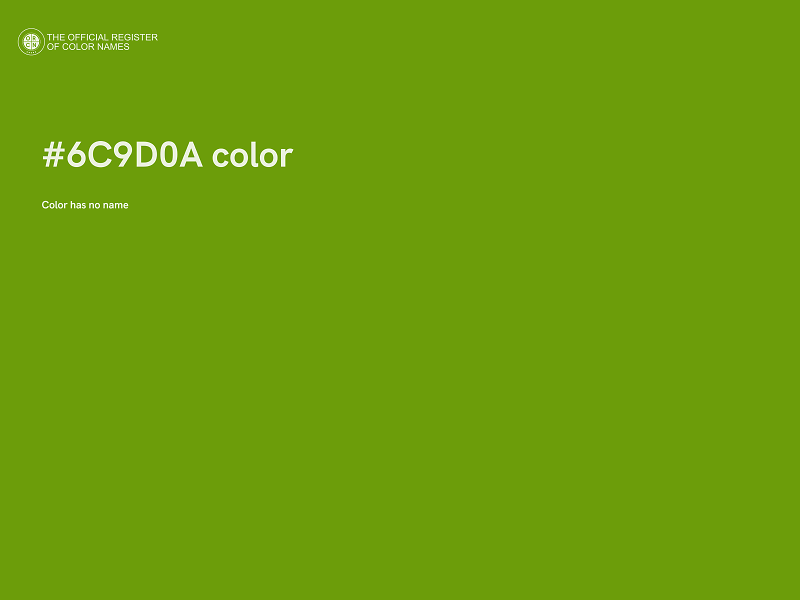 #6C9D0A color image