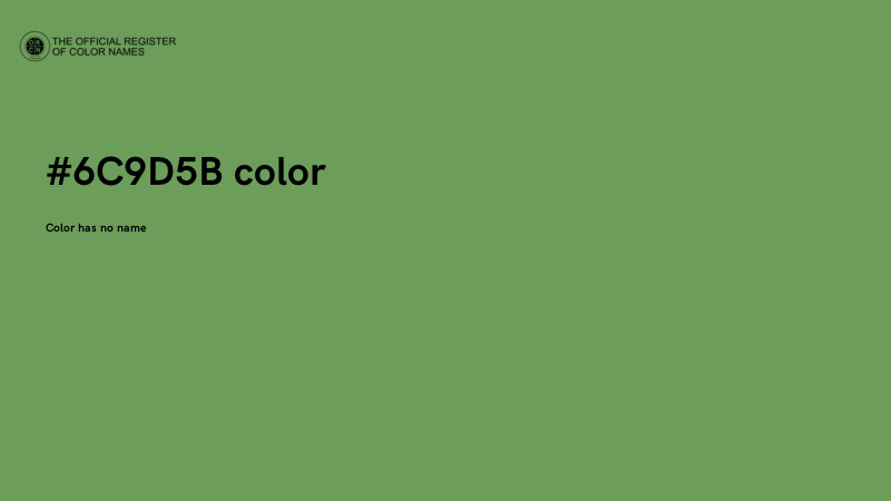 #6C9D5B color image