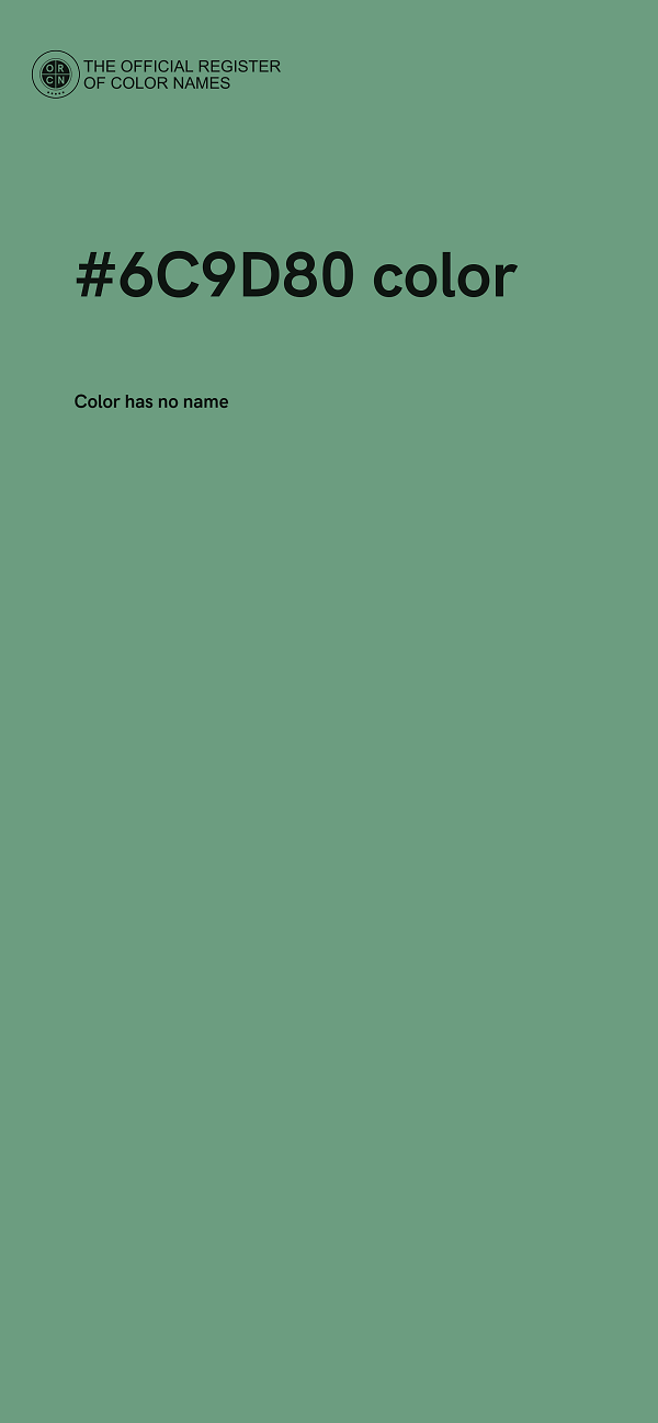 #6C9D80 color image