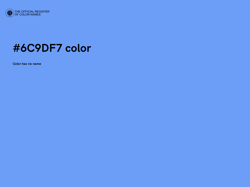 #6C9DF7 color image