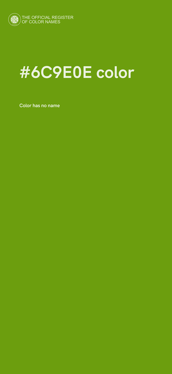 #6C9E0E color image