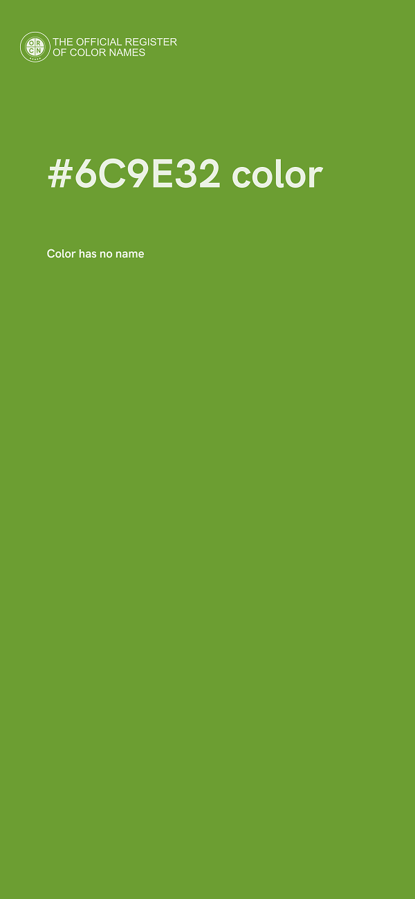 #6C9E32 color image
