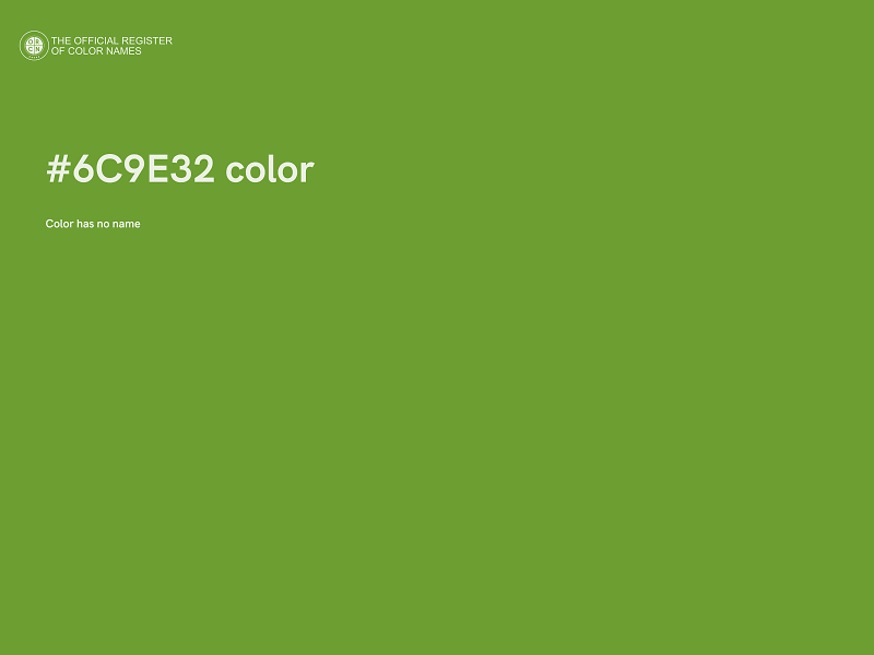 #6C9E32 color image