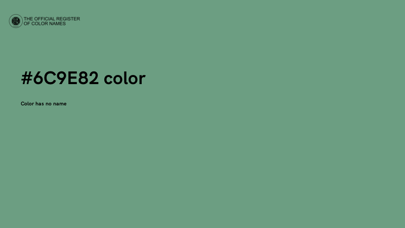 #6C9E82 color image