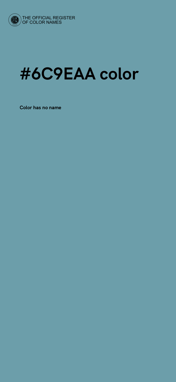 #6C9EAA color image