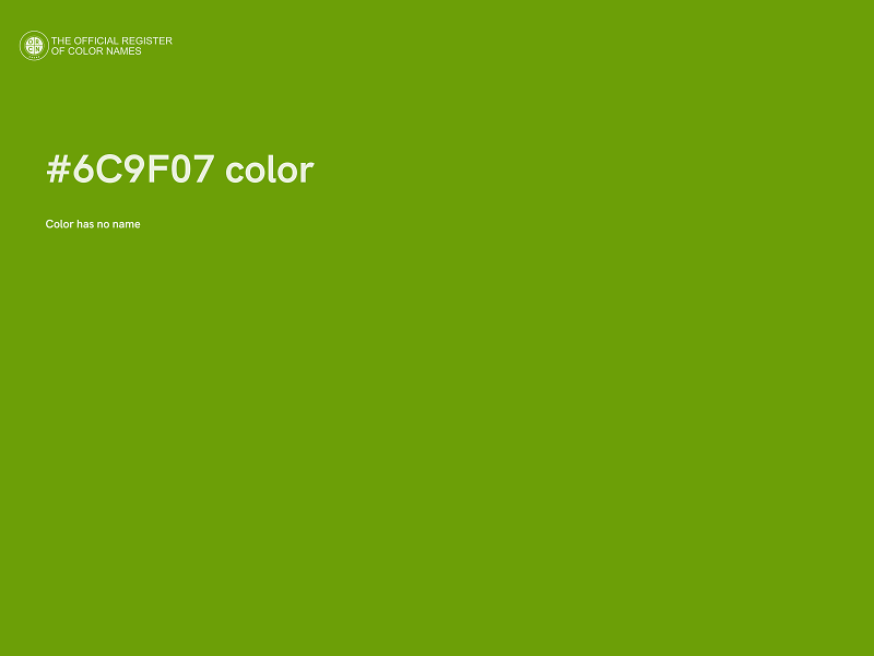 #6C9F07 color image