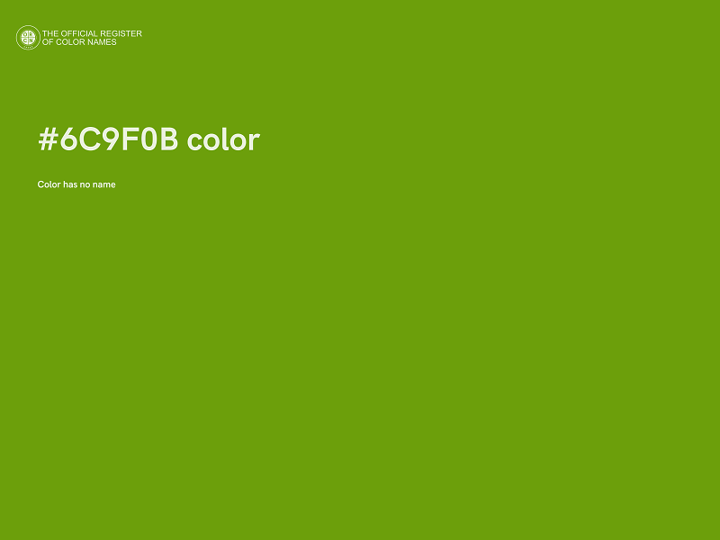 #6C9F0B color image