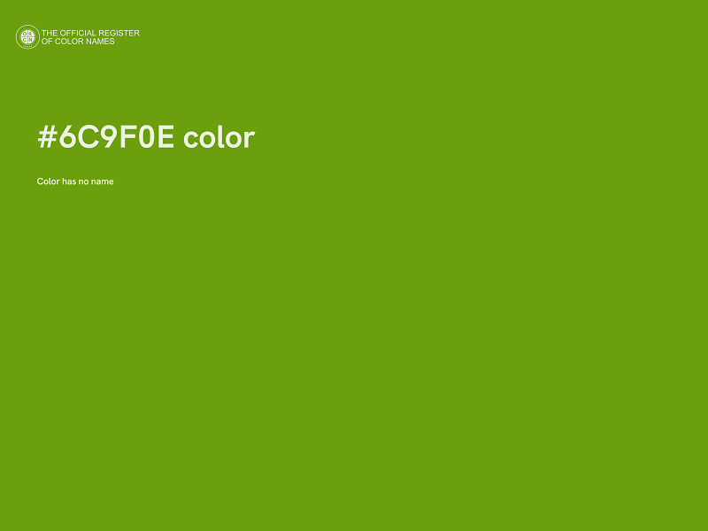 #6C9F0E color image