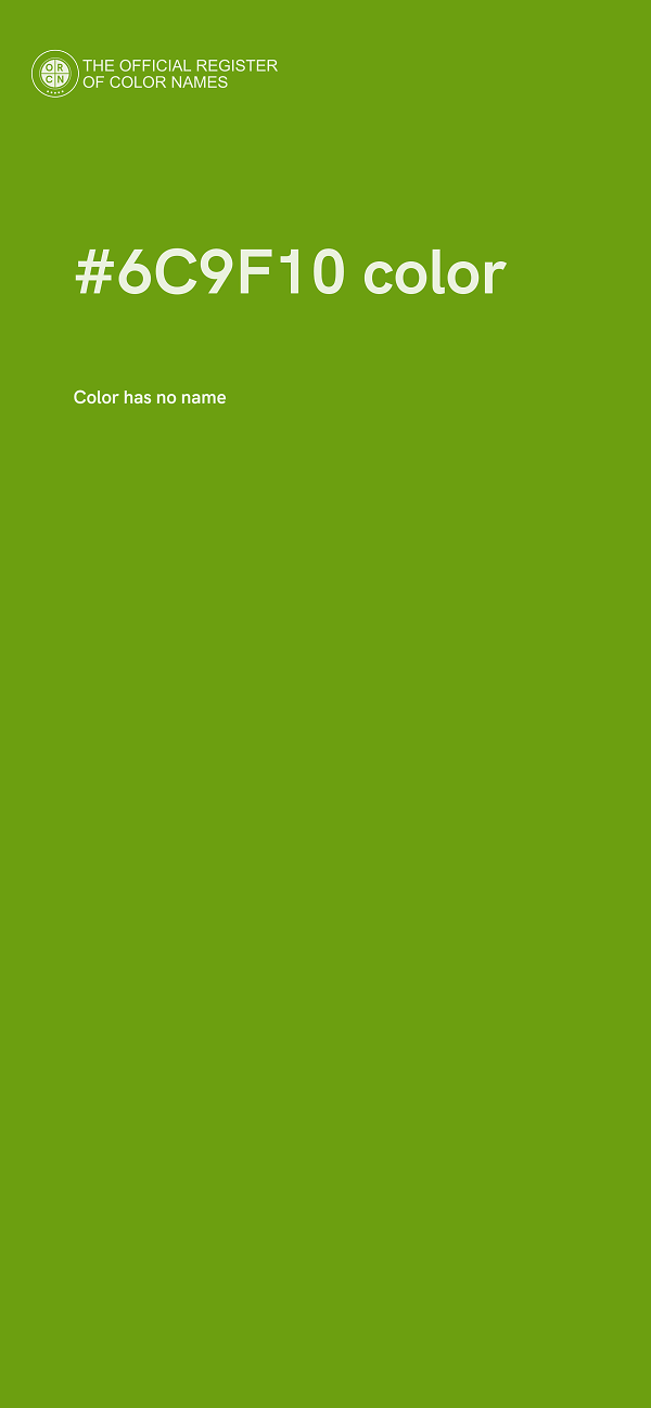 #6C9F10 color image