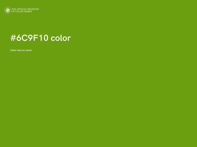 #6C9F10 color image