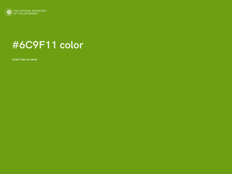 #6C9F11 color image