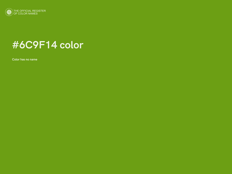 #6C9F14 color image