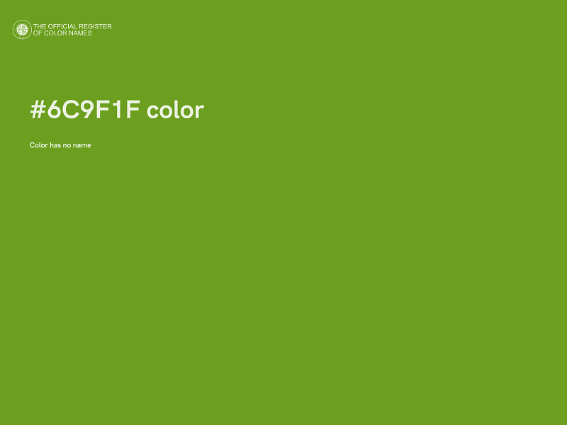 #6C9F1F color image