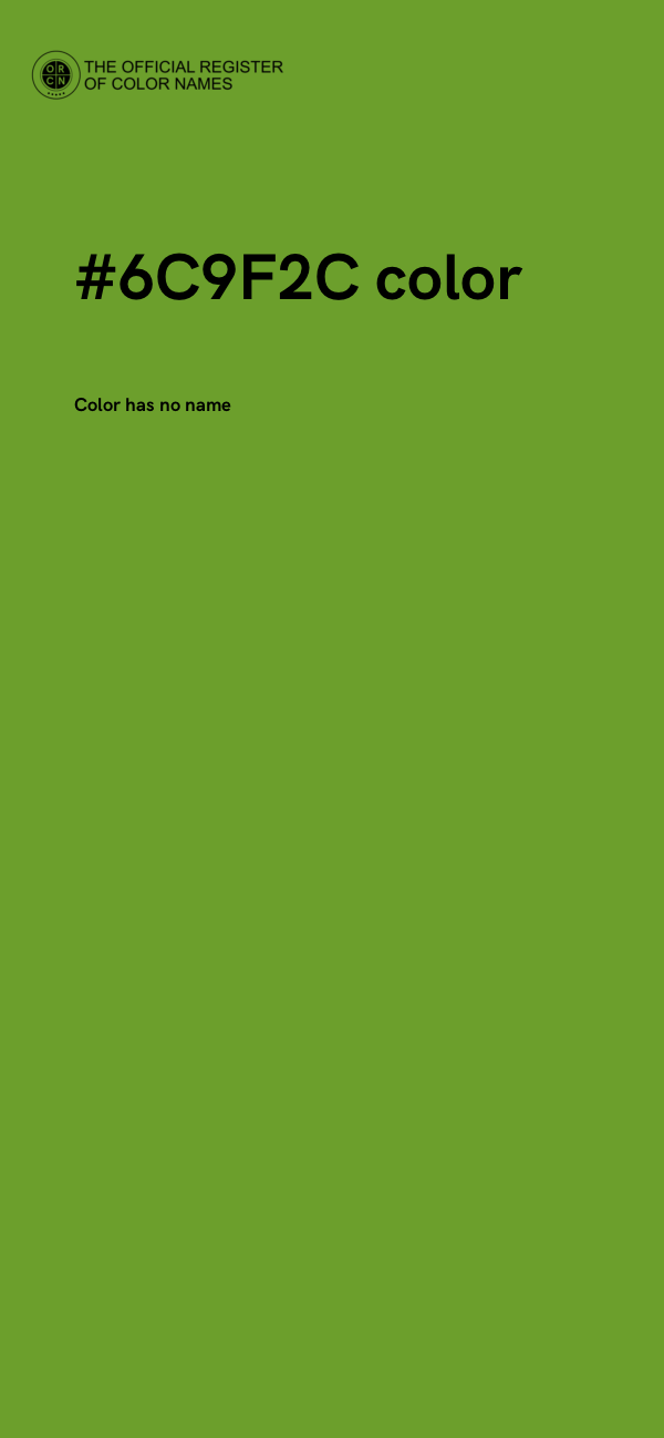 #6C9F2C color image